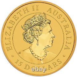 2022 P Australia Gold Kangaroo 1/10 oz $15 BU
