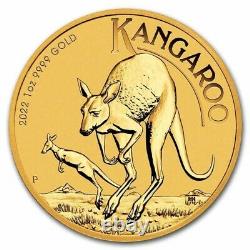 2022 P Australia Gold Kangaroo 1 oz $100 BU IN STOCK