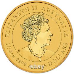 2022 P Australia Gold Lunar Series III Year of the Tiger 1/10 oz $15 BU