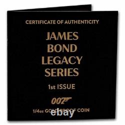 2022 Tuvalu 1/4 oz Gold 007 James Bond Legacy Series 1st Issue SKU#263842
