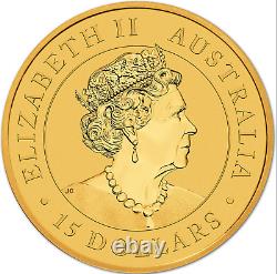 2022 p. 9999 Gold Australian Kangaroo 1/10th coin