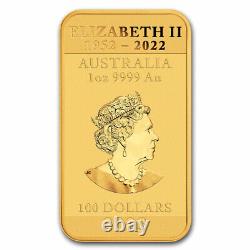 2023 Australia 1 oz Gold Dragon Rectangular Coin BU