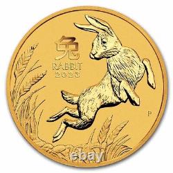 2023 Australia 1 oz Gold Lunar Rabbit BU (Series III) SKU#260595