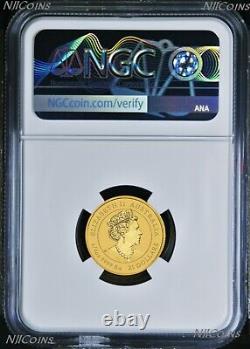2023 Australia Bullion 1/4oz GOLD Lunar Year of the Rabbit NGC MS69 $25 Coin FR