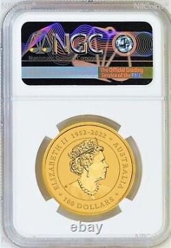 2023 Australia Bullion 1oz. 9999 GOLD Kangaroo NGC MS70 $100 Coin FR
