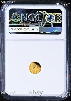 2023 Australia Mini Roo Kangaroo PROOF 9999 GOLD 0.5g $2 NGC PF70 Coin ER FlagLb