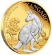 2023 Australia Reverse-gilded Kangaroo Proof. 9999 Silver 2 Oz Mintage Of 1999