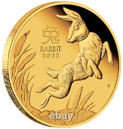 2023 Australian Lunar Year of the Rabbit 1/10 oz Gold Proof $15 Coin Series-3