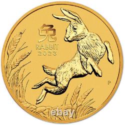2023 P Australia Gold Lunar Series III Year of the Rabbit 10 oz $1000 BU