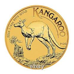 2024 $25 Australia Gold Kangaroo 1/4 oz. 9999 Fine BU