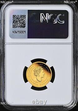 2024 Australia PROOF 1/4oz GOLD Lunar Year of the DRAGON NGC PF70 UC $25 Coin FR