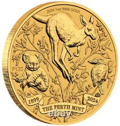 2024 Australia The Perth Mint 125th Anniversary 1 oz Gold BU Coin
