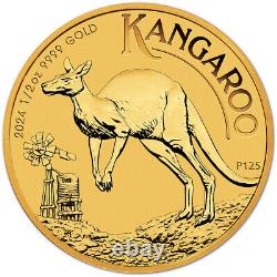2024 P Australia Gold Kangaroo 1/2 oz $50 BU