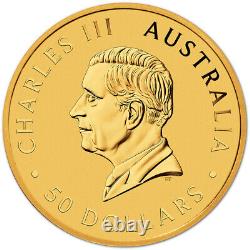 2024 P Australia Gold Kangaroo 1/2 oz $50 BU