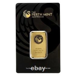 20 gram Perth Mint Gold Bar. 9999 Fine (In Assay)