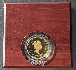 $25 1/4 oz Gold 1998 Australia Nugget Proof Kangaroo Perth Mint #41 Low Mintage