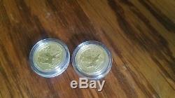 2- 1/10 Oz Gold Australian Victory In The Pacific Coins