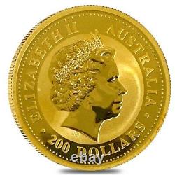 2 oz Australian Gold Kangaroo / Nugget Perth Mint Coin. 9999 Fine BU Random Year