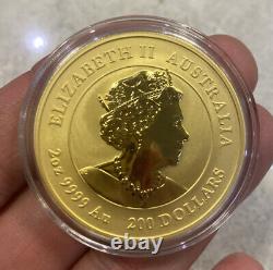 2oz Gold 999.9 Australian Lunar Year of Rabbit 2023 Bullion Coin (Perth Mint)
