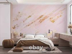 3D Pink Gold Texture Wallpaper Wall Mural Removable Self-adhesive 177