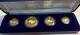 4 Gold Coins 1986 1.85 Oz Australian Nugget Proof Gold Set Box 999.9 Pure Estate