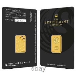 5 gram Perth Mint Gold Bar. 9999 Fine (In Assay)