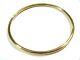9ct 9kt Full Solid Heavy Yellow Gold 3mm Wide Golf Bangle 65mm Inside Diameter