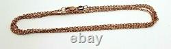 9ct Rose Gold Belcher Chain Necklace 70cm 3.94 grams Free Express Post In Oz