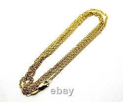9ct Yellow Gold Belcher Chain Necklace 70cm 3.95 grams Free Express Post