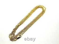 9ct Yellow Gold Belcher Chain Necklace 70cm 3.95 grams Free Express Post
