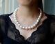 Aaaaa Luster 1712-13mm Round Real South Sea White Pearl Necklace 14k Gold