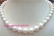 Aaaaa Round Real 1810-11mm Natural South Sea White Pearl Necklace 14k Gold