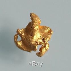 AUSTRALIAN GOLD NUGGET specimen 0.94 gram Bullion Coin Semi Crystalline Mineral
