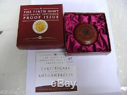AUSTRALIAN GOLD PROOF Perth Mint Centenary Sovereign 1999 Wt 13g Coin # 5542
