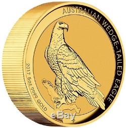 AUSTRALIAN WEDGE-TAILED EAGLE 2017 5oz GOLD HIGH RELIEF COIN PERTH MINT