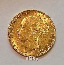 AUSTRALIA / 1880 Sydney Mint Full Sovereign Queen Victoria