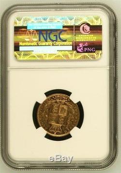 Australia 1886-m Gold Sovereign -shield- Ngc Au-58 Pop Of 2