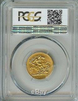 Australia 1931-m Gold Sovereign Pcgs Ms63 S#4000 Scarce