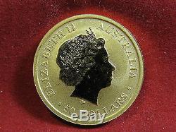 A 2014-P AUSTRALIAN KANGAROO 1/2 oz. 9999 FINE GOLD PROOF COIN