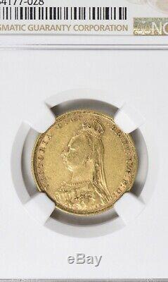 Antique Jubilee 1893 Australia ONE SOVEREIGN GOLD COIN NGC XF45 Ebucks