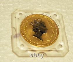 Australia 100 Dollars Gold Coin C 1993 Queen Elizabeth II -1 Oz Kangaroo