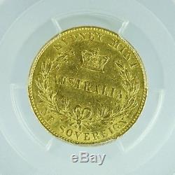 Australia 1858-SY Sovereign Sydney Mint PCGS AU55 Rare