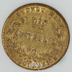 Australia 1863 (SY) Sovereign Sov Gold Coin NGC XF40 Sydney Mint KM4 Choice XF