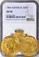 Australia 1866-sy Gold 1 Sovereign Ngc Au-58. Choice For The Grade! Luster