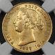 Australia 1867 S 1 Sovereign Sov Gold Coin Ngc Au55 Sydney Mint Km4 Choice Au