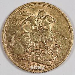 Australia 1873 S 1 Sovereign Sov Gold Coin Sydney Victoria Young Head XF KM#6