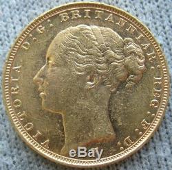 Australia 1886-M Gold 1 Sovereign
