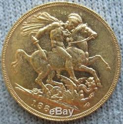 Australia 1886-M Gold 1 Sovereign