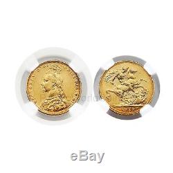 Australia 1888M Sovereign Gold NGC AU55