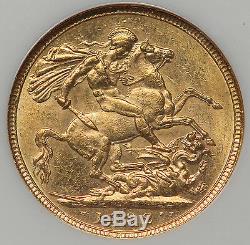 Australia 1892 M 1 Sovereign Sov Gold Coin NGC AU58 Melbourne Victoria Jubilee